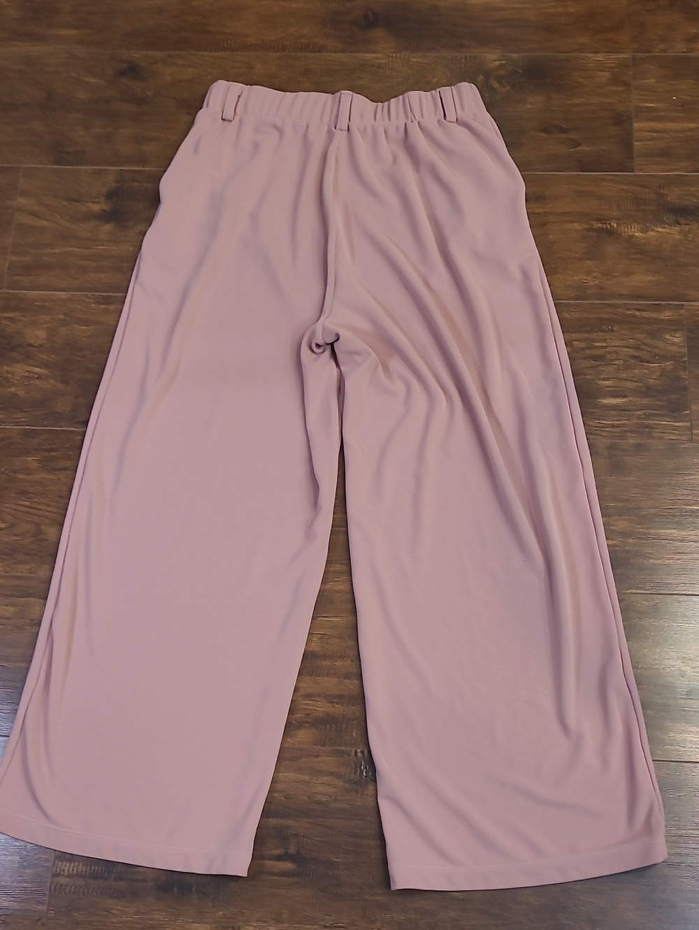 Halara Wide Leg High-Waist Pants — Pink Pull On Every Day Dress Up Or Down Large - Picture 6 of 11